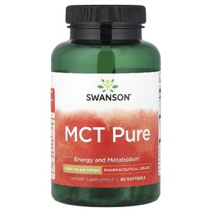 Swanson Vitamins, MCT Pure, 1000 мг, 90 мягких таблеток