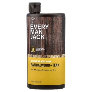 Every Man Jack, увлажняющий гель для мытья тела, сандаловое дерево и тик, 500 мл (16,9 жидк. унции)