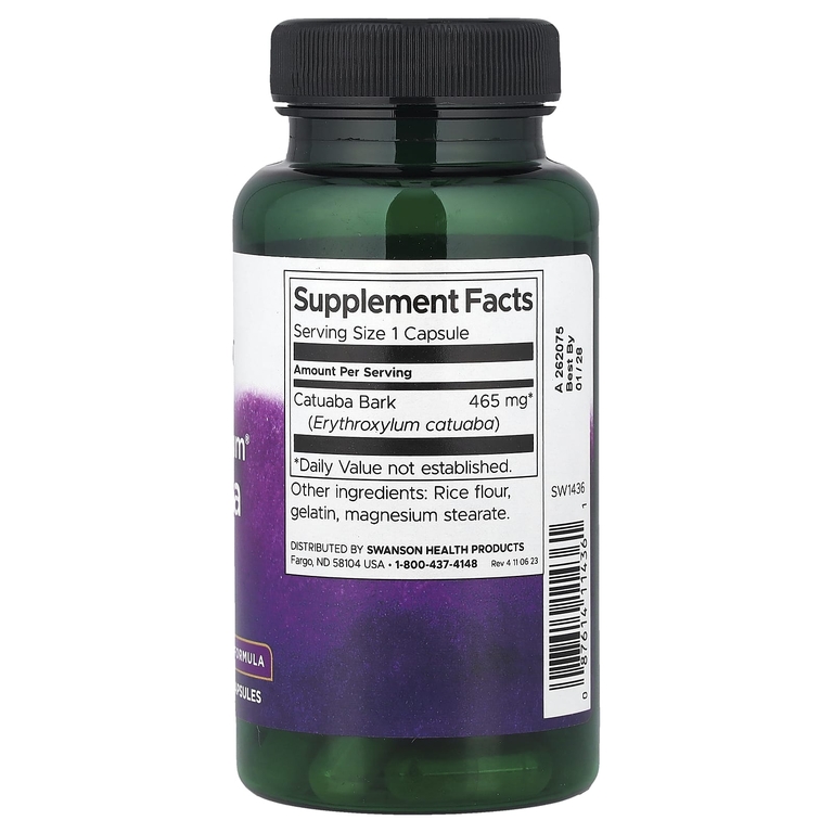 Swanson Vitamins, кора катуабы Full Spectrum®, 465 мг, 60 капсул