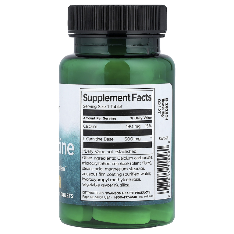 Swanson Vitamins, L-карнитин, 30 таблеток