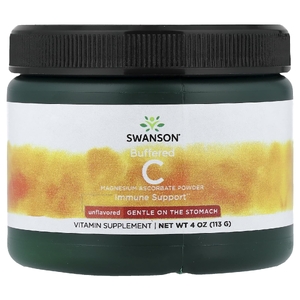 Swanson Vitamins, порошок буферизированного витамина С, с нейтральным вкусом 113 г (4 унции)