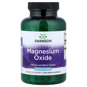 Swanson Vitamins, оксид магния, 200 мг, 250 веганских капсул