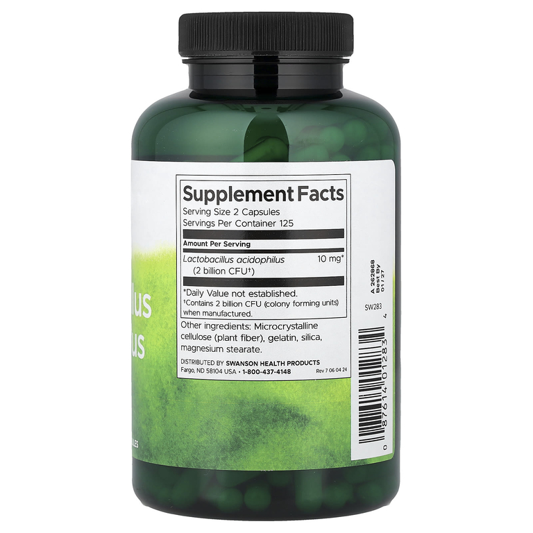 Swanson Vitamins, Лактобактерии ацидофильные, 1 млрд КОЕ, 250 капсул