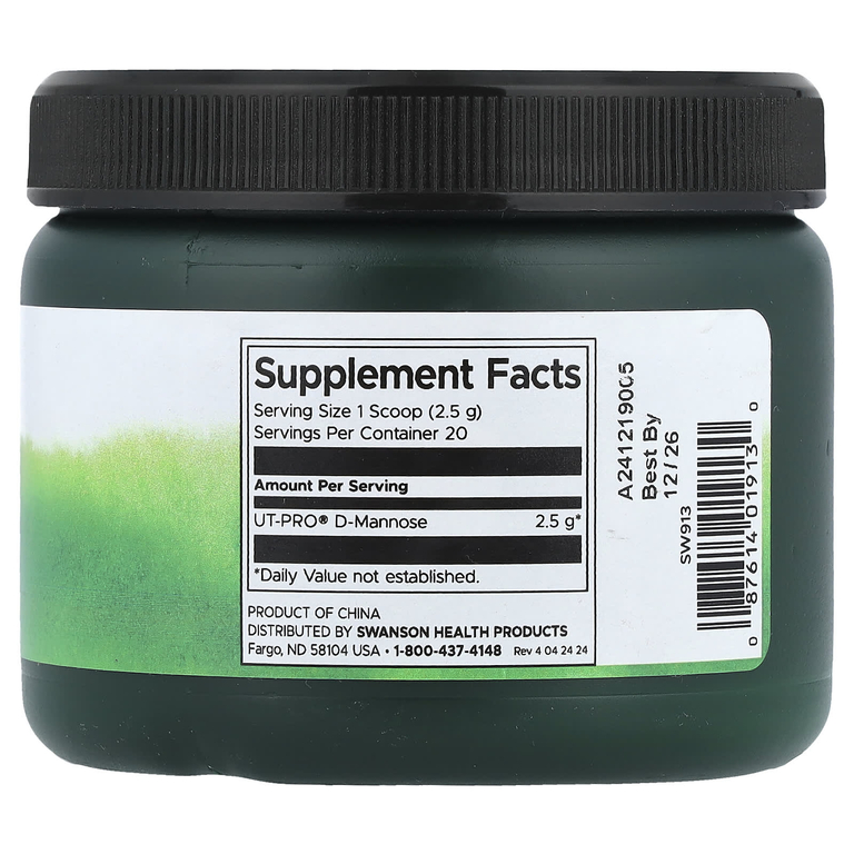 Swanson Vitamins, D-манноза в порошке, 50 г (1,75 унции) (Товар снят с продажи) 
