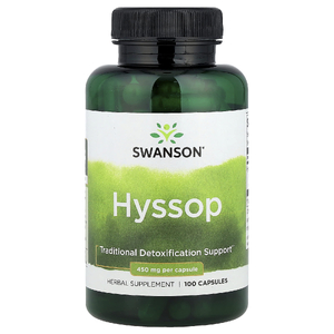 Swanson Vitamins, Иссоп, 450 мг, 100 капсул