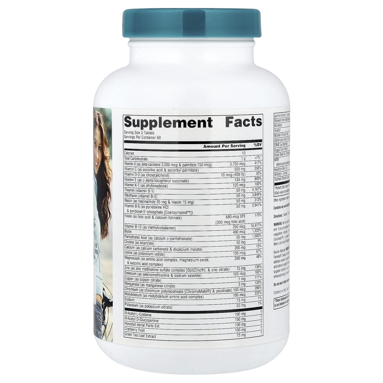 Source Naturals, витаминно-минеральный комплекс для женщин, без железа, 180 таблеток