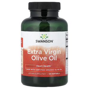 Swanson Vitamins, нерафинированное оливковое масло высшего качества, 120 капсул (1000 мг в 1 капсуле)
