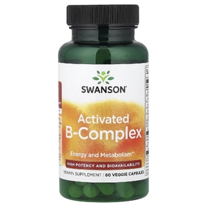 Swanson Vitamins, активированный комплекс витаминов группы B, 60 растительных капсул