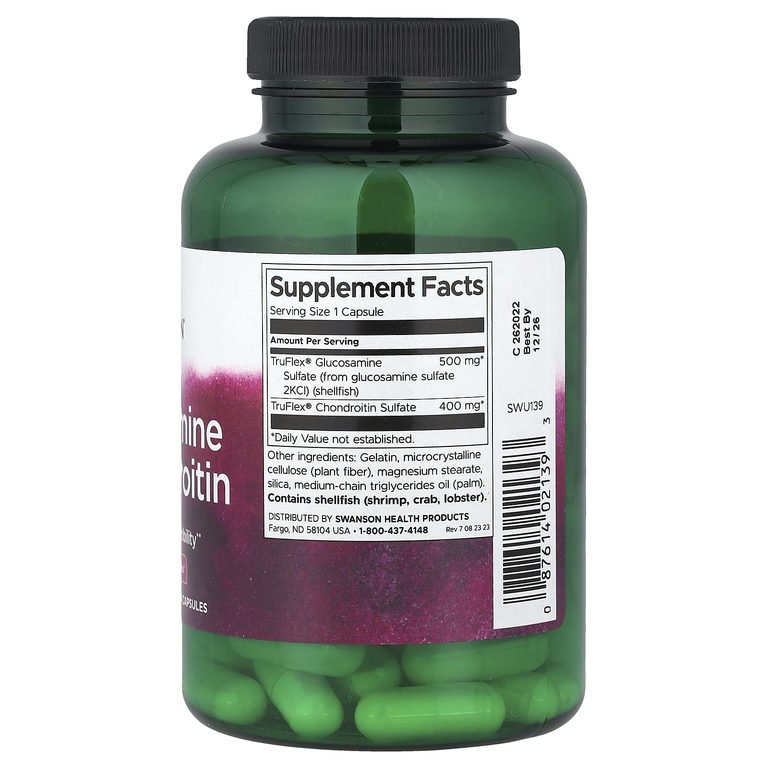Swanson Vitamins, глюкозамин и хондроитин, 90 капсул