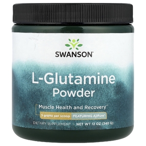 Swanson Vitamins, L-глютамин в виде порошка, 340 г (12 унций)