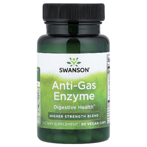 Swanson Vitamins, смесь ферментов, против газообразования, высокоэффективная, 90 веганских капсул