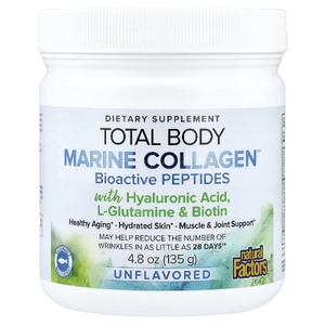 Natural Factors, Total Body Marine Collagen™, биоактивные пептиды, без добавок, 135 г (4,8 унции)