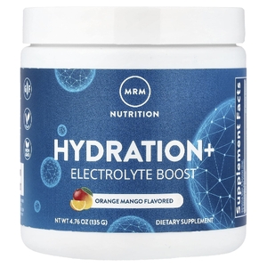 MRM Nutrition, Hydration+, электролитный баланс, со вкусом апельсина и манго, 135 г (4,76 унции)