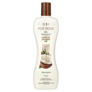 Biosilk, Silky Therapy® с натуральным шампунем с кокосовым маслом, для собак, 355 мл (12 жидк. унций)