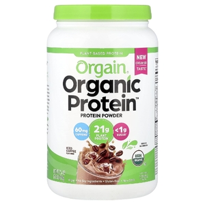 Orgain, Organic Protein™, растительный порошок, со вкусом холодного кофе, 920 г (2,03 фунта)