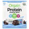 Orgain, Protein Snack Bar, шоколадный брауни, 12 батончиков по 40 г (1,41 унции)
