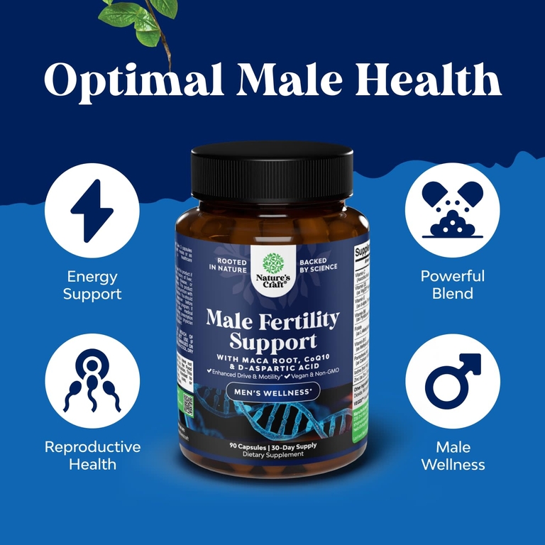 Nature's Craft, Men's Wellness, поддержка мужской фертильности, 90 капсул