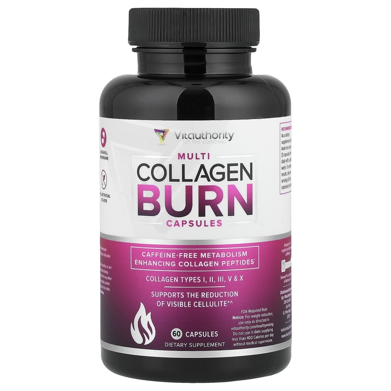 Vitauthority, Multi Collagen Burn, 60 капсул