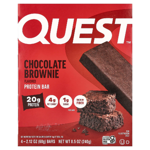Quest Nutrition, Протеиновый батончик, шоколадный брауни, 4 батончика, 60 г (2,12 унции)