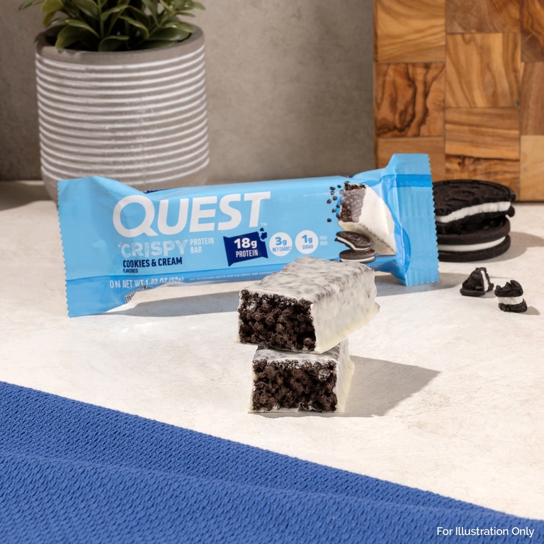 Quest Nutrition, протеиновый батончик, хрустящее печенье с кремом, 12 батончиков по 52 г (1,83 унции)