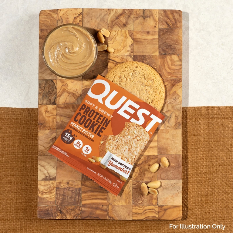 Quest Nutrition, Protein Cookie, арахисовая паста, 4 пакетика по 58 г (2,04 унции)