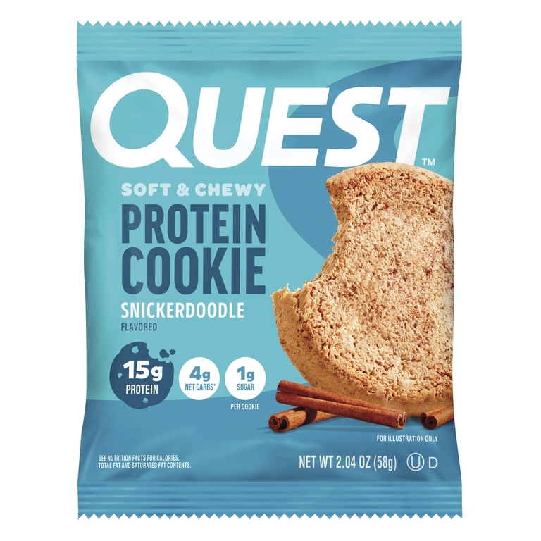 Quest Nutrition, Protein Cookie, Snickerdoodle, 4 печенья, 58 г (2,04 унции)