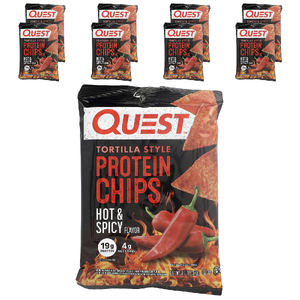 Quest Nutrition, Протеиновые чипсы по типу тортильи, острые и пряные, 8 пакетиков по 32 г (1,1 унции)