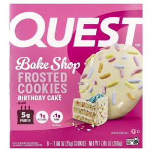 Quest Nutrition, Bake Shop глазное печенье, торт, 8 шт. по 25 г (0,88 унции)
