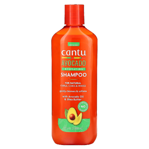 Cantu, увлажняющий шампунь с авокадо, для естественных локонов, кудрей и завитков, 400 мл (13,5 жидк. унции)