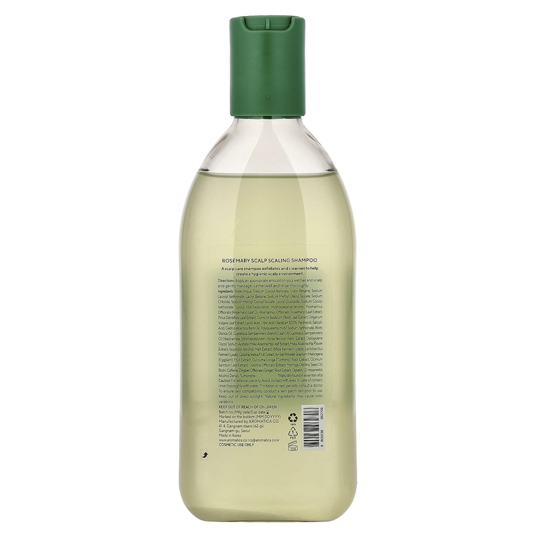 Aromatica, Шампунь для снятия чешуек и кожи головы, розмарин, 400 мл (13,5 жидк.)