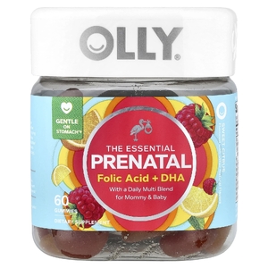 OLLY, The Essential, добавка для беременных, фолиевая кислота и ДГК, со вкусом сладких цитрусов, 60 жевательных таблеток