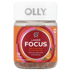 OLLY, Laser Focus® Gummies, ягоды и мандарин, 36 жевательных таблеток
