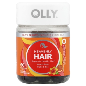 OLLY, Heavenly Hair, тропический цитрус, 60 жевательных таблеток