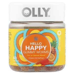 OLLY, Hello Happy, жевательные мармеладки, тропический зинг, 60 жевательных таблеток
