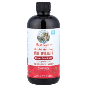 MaryRuth's, Жидкий утренний мультивитамин, малина, 450 мл (15,22 жидк. унц.)