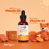 MaryRuth's, Органические жидкие капли с витаминами D3 и K2 для малышей, для детей от 1 до 3 лет, без добавок, 30 мл (1 жидк. унц.)