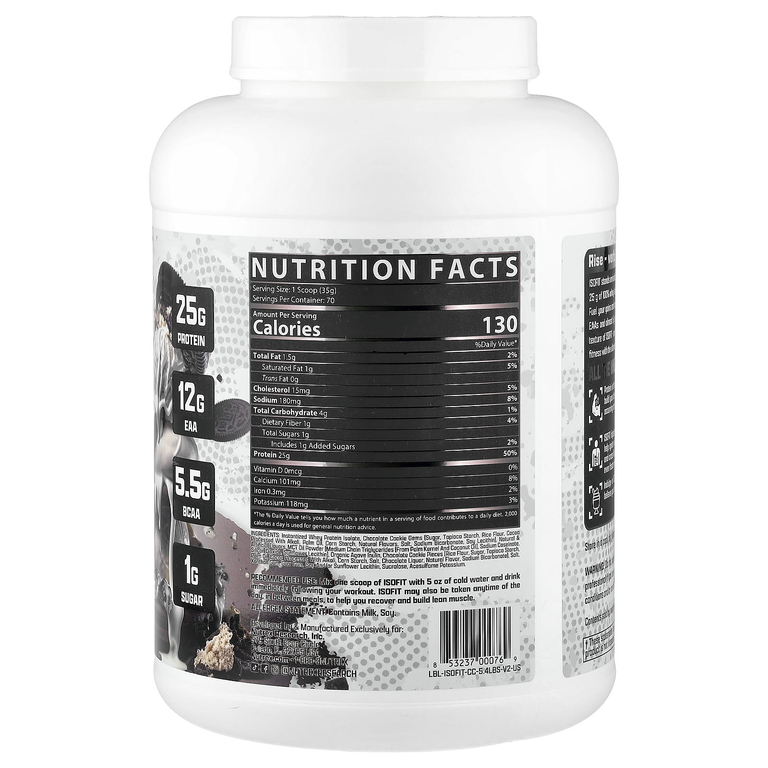 Nutrex Research, IsoFit®, протеин, печенье и сливки, 2450 г (5 фунтов)