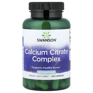 Swanson Vitamins, Комплекс цитрата кальция, 250 мг, 100 капсул