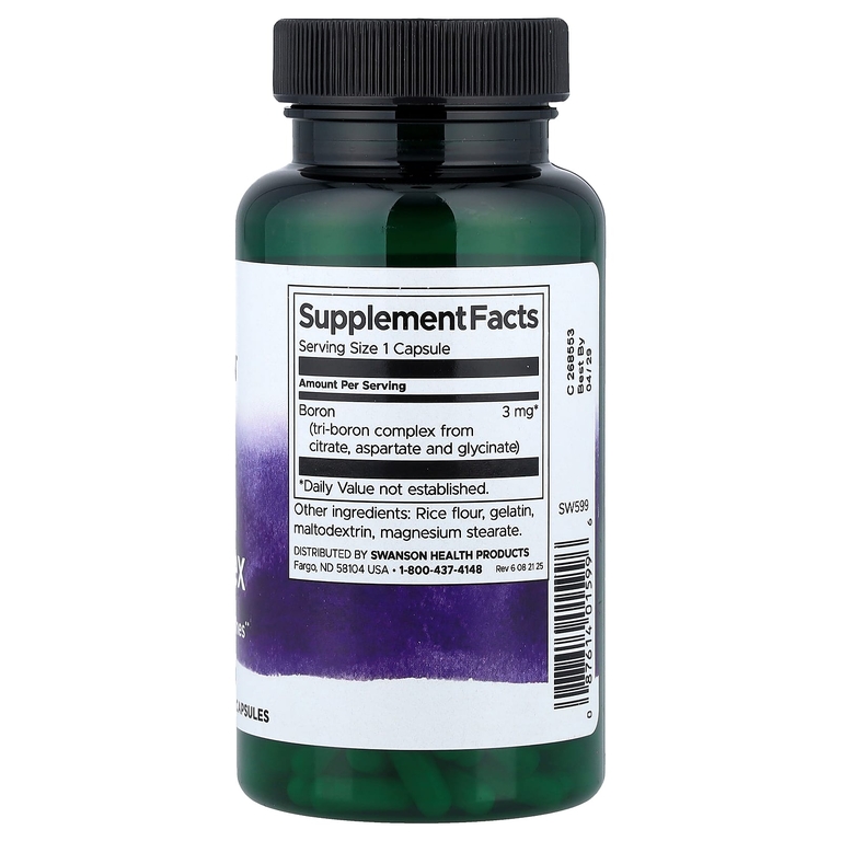 Swanson Vitamins, Комплекс тройного бора, 3 мг, 250 капсул