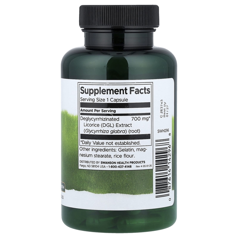 Swanson Vitamins, DGL, 700 мг, 90 капсул