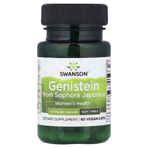 Swanson Vitamins, Генистеин из софоры японской, 125 мг, 60 веганских капсул