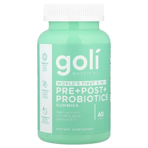 Goli Nutrition, жевательные таблетки пре, пост и пробиотики, 60 жевательных конфет