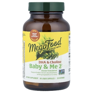 MegaFood, Baby & Me 2™, ДГК и холин, 60 капсул с жидкостью