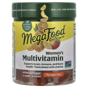 MegaFood, мультивитамины для женщин, со вкусом мандарина, 60 жевательных таблеток (Товар снят с продажи) 