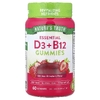 Nature's Truth, Essential D3 и B12, жевательные таблетки, со вкусом клубники, 60 жевательных таблеток