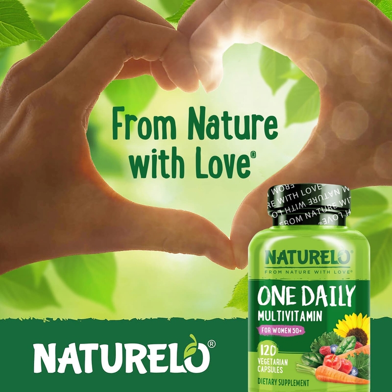 NATURELO, One Daily, мультивитамины для женщин старше 50 лет, для приёма один раз в день, 120 вегетарианских капсул