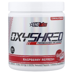 EHPlabs, OxyShred, термогенный сжигатель жира, со вкусом малины, 318 г (11,2 унции)