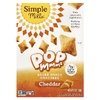 Simple Mills, Pop Mmms™, запеченные крекеры, вкус чеддера, 113 г (4 унции)