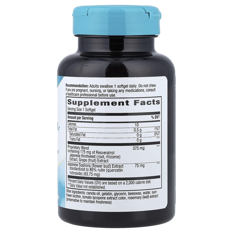 Nature's Way, Resveratrol Forte®, смесь премиального качества, 60 капсул