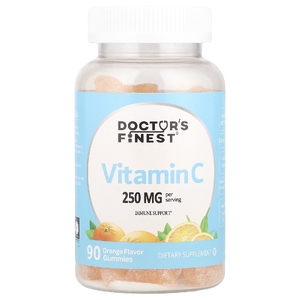 Doctor's Finest, Жевательные мармеладки с витамином C, апельсин, 90 жевательных мармеладок (125 мг в 1 жевательной мармеладке)